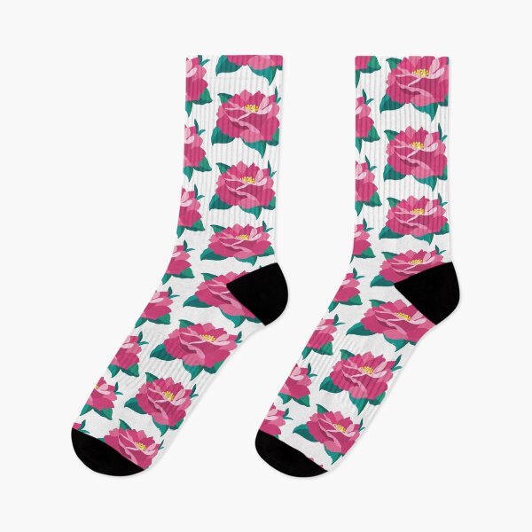 Item preview, Camellia pink flower in blossom designed and sold by floralfan.