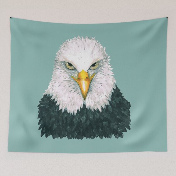 Item preview, Bald eagle portrait designed and sold by Bwiselizzy.