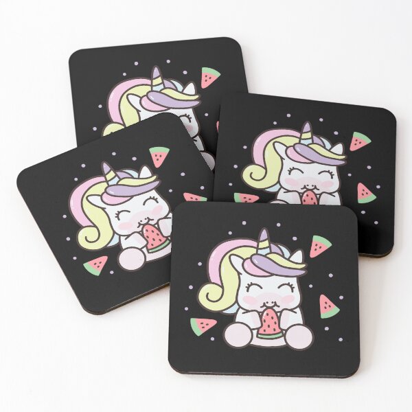 Item preview, Kawaii Watermelon Unicorn Summer Fruit Melons Lover Girls designed and sold by JokeGysen.