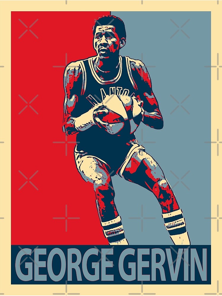 george gervin wall of text Poster for Sale by VickyGolden