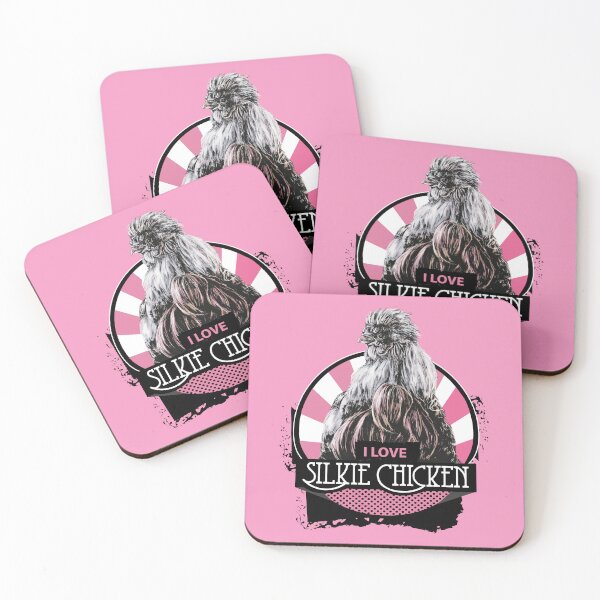Item preview, I Love Silkie Chicken, Pink Version designed and sold by Lalingla.