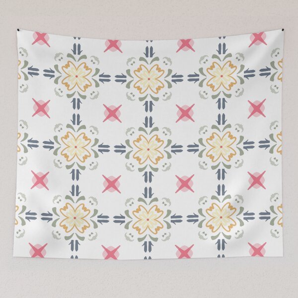 Aperçu de l'œuvre Carrelage floral à l'ancienne créée et vendue par MartiJaunarena.