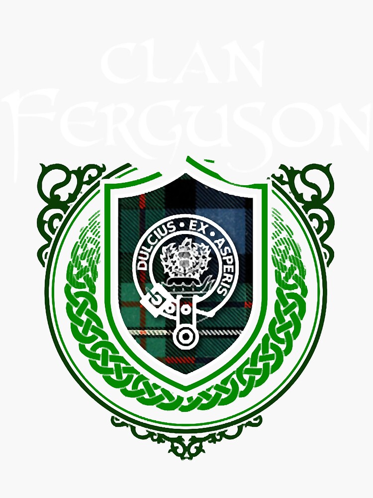 Ferguson Surname Scottish Clan Tartan Crest Badge