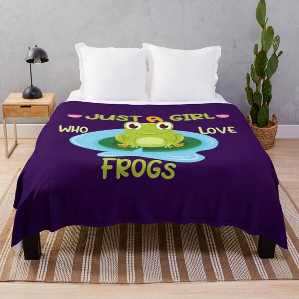 Item preview, Funny cute Green Frog girl Lover Just a Girl Who Loves Frog designed and sold by CamChanhon.