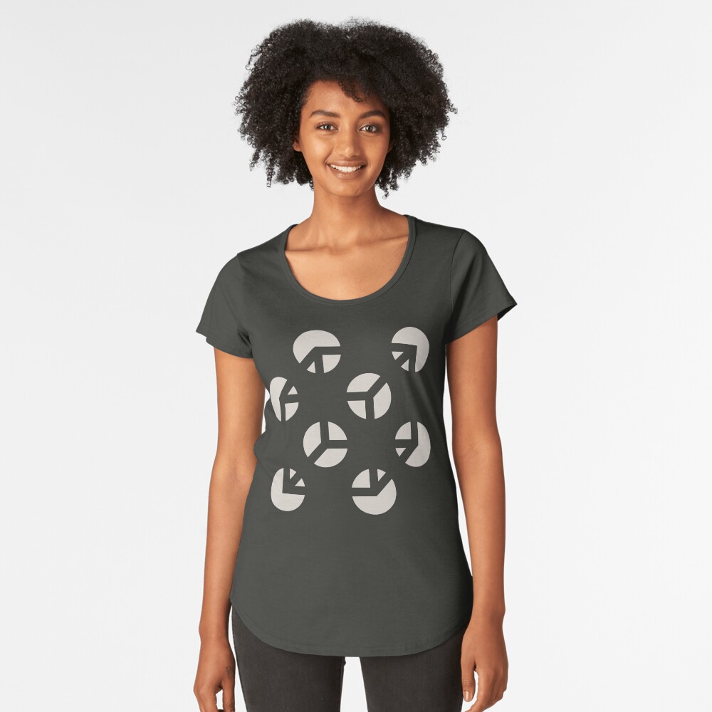 Vista previa del artículo con la obra «Camiseta premium de cuello ancho», diseñado y vendido por geekchic.