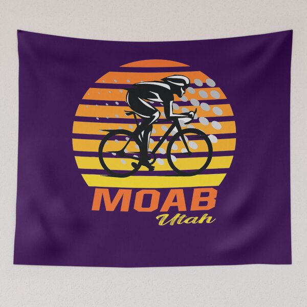 Aperçu de l'œuvre Moab Utah Vintage Sunset VTT VTT Outdoor créée et vendue par CamChanhon.