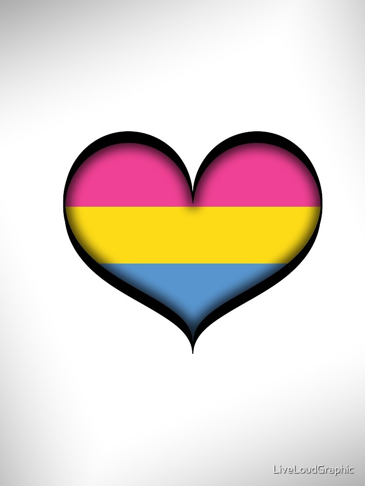 Pansexual Heart by LiveLoudGraphic