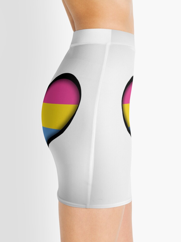 Alternate view of Pansexual Heart Mini Skirt