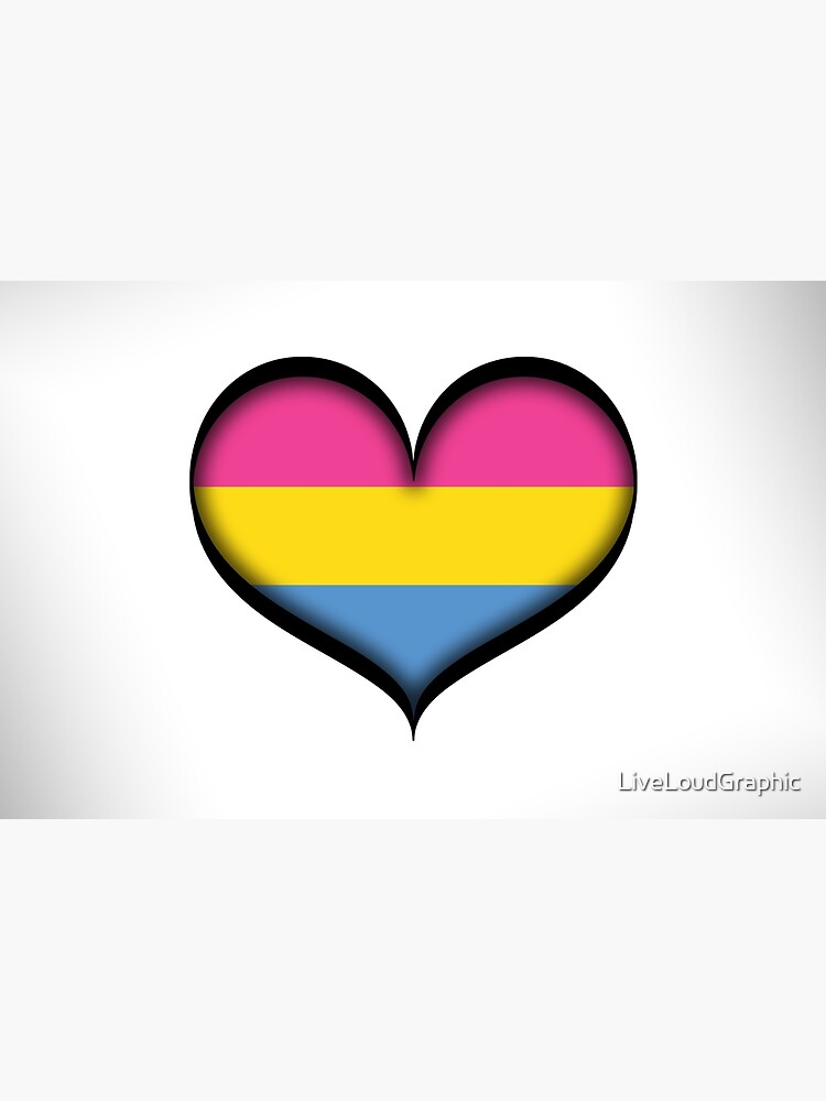 Pansexual Heart by LiveLoudGraphic