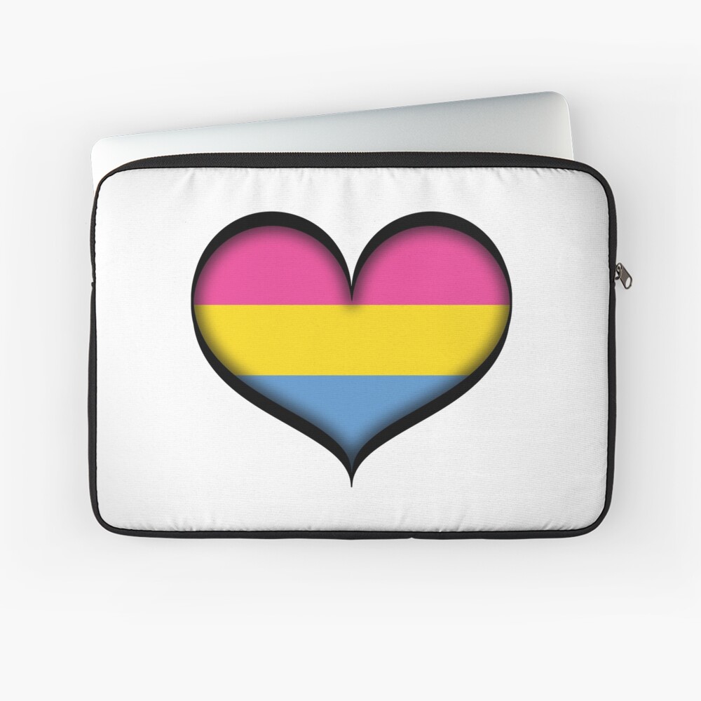 Pansexual Heart Laptop Sleeve