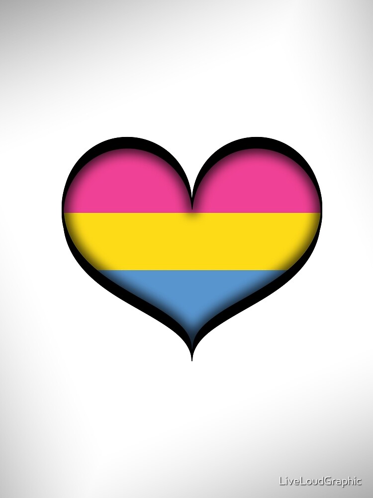 Pansexual Heart by LiveLoudGraphic