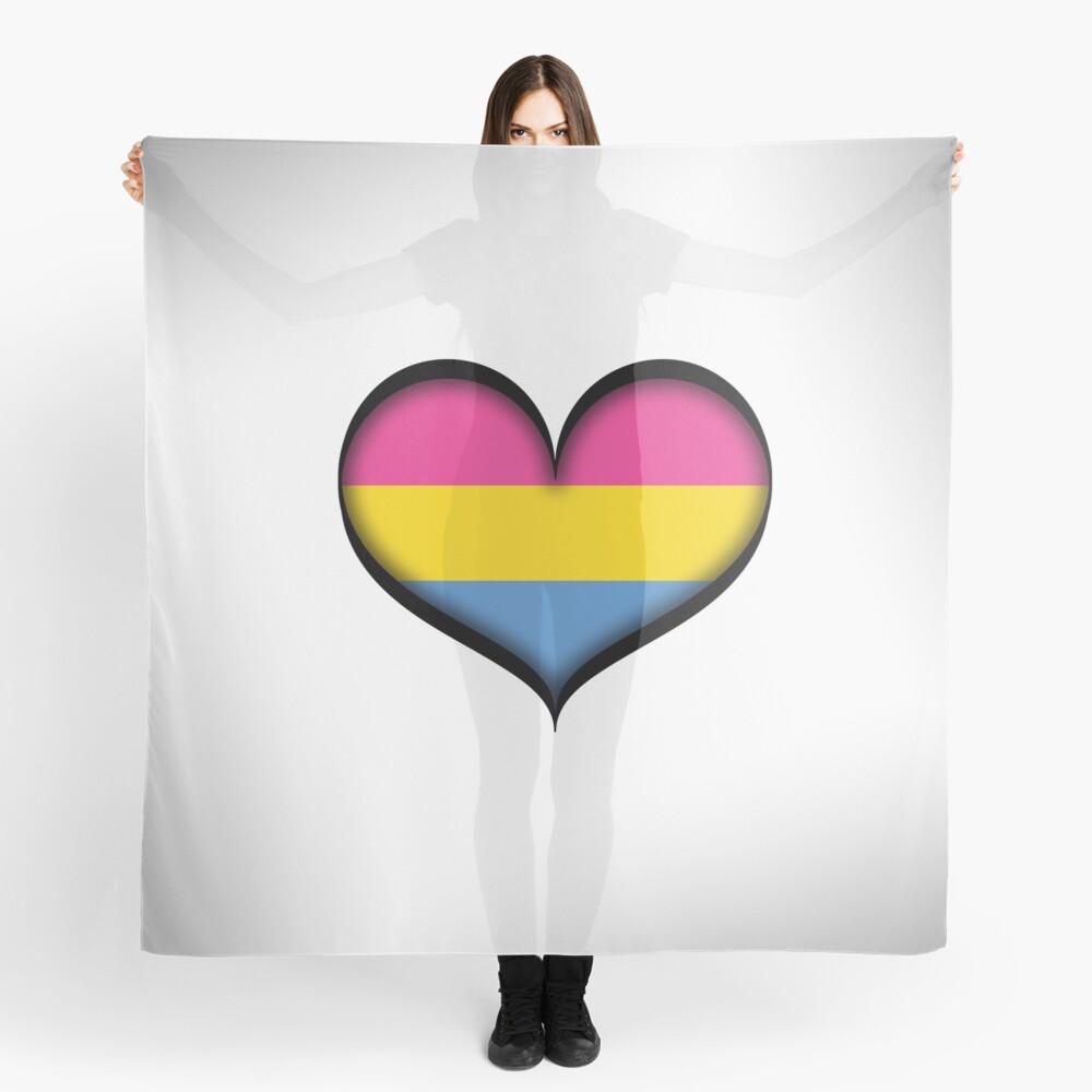 Pansexual Heart Scarf