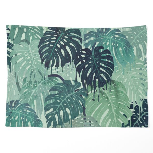 Monstera Melt (in Green) Pet Blanket
