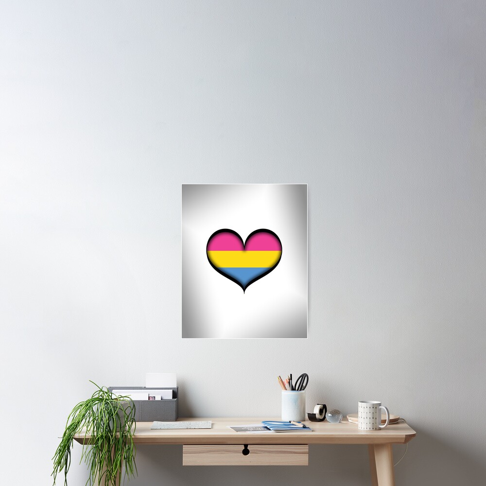 Pansexual Heart Poster