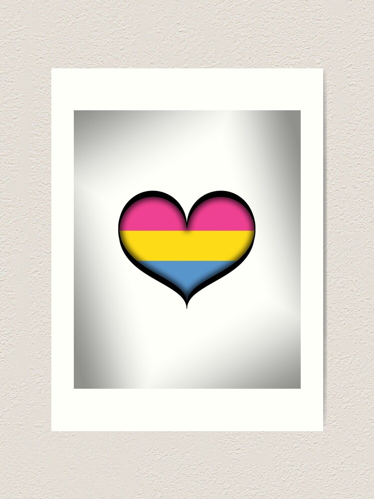 Alternate view of Pansexual Heart Art Print