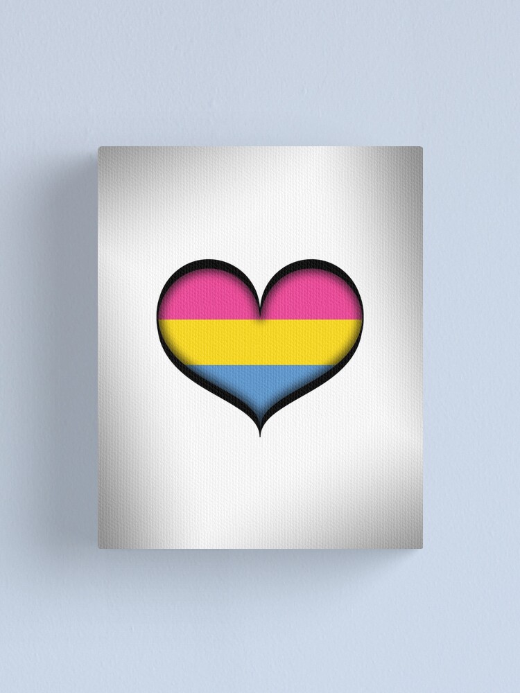 Alternate view of Pansexual Heart Canvas Print