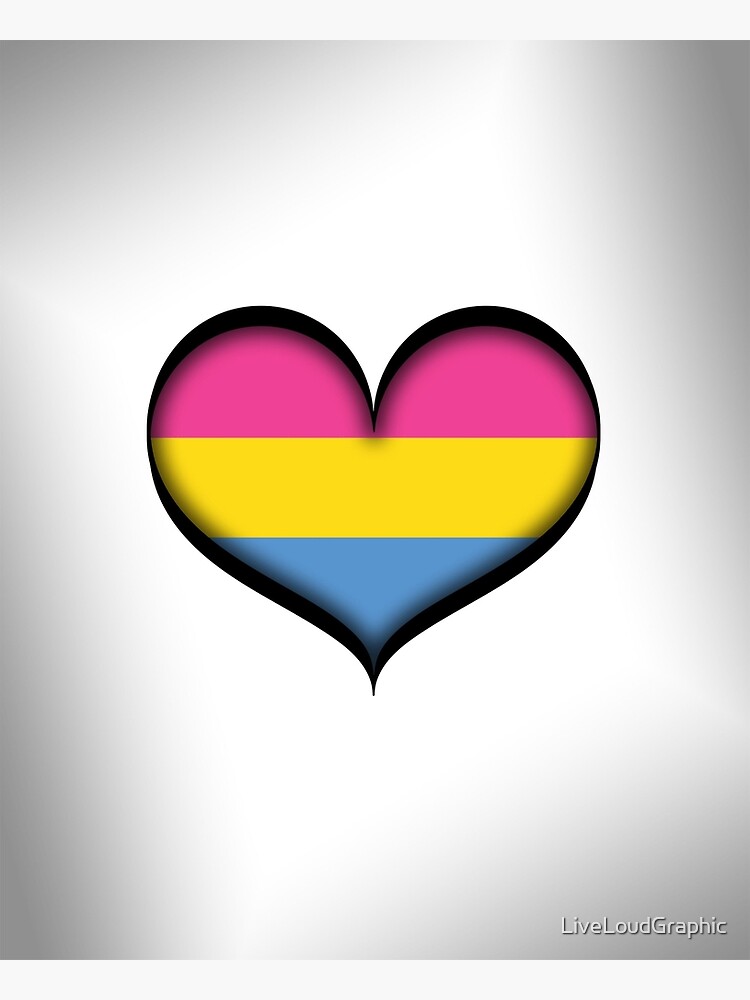 Pansexual Heart by LiveLoudGraphic