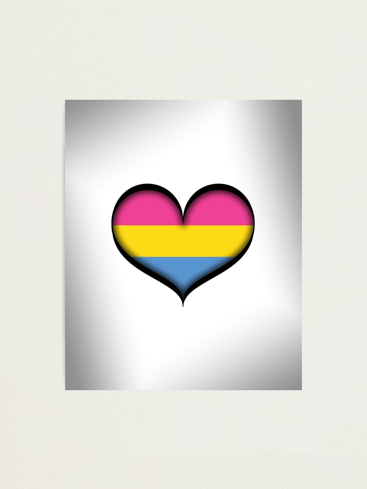 Alternate view of Pansexual Heart Photographic Print