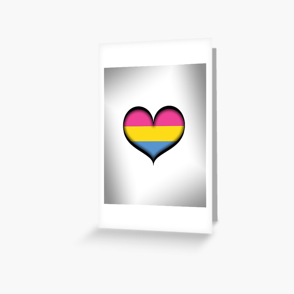 Pansexual Heart Greeting Card