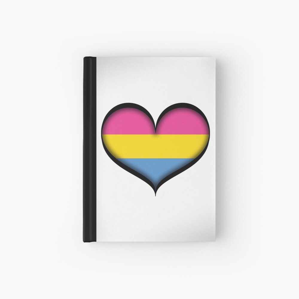 Pansexual Heart Hardcover Journal