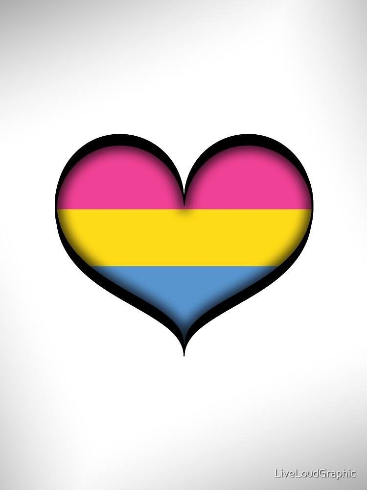 Pansexual Heart by LiveLoudGraphic
