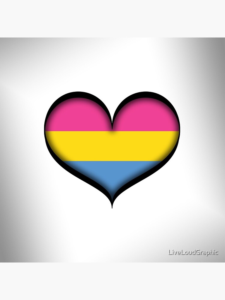 Pansexual Heart by LiveLoudGraphic