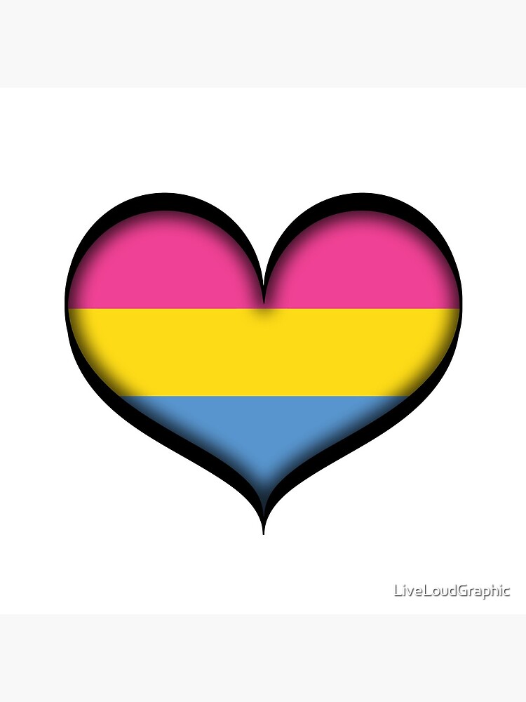 Pansexual Heart by LiveLoudGraphic