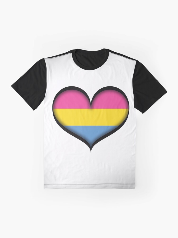 Alternate view of Pansexual Heart Graphic T-Shirt