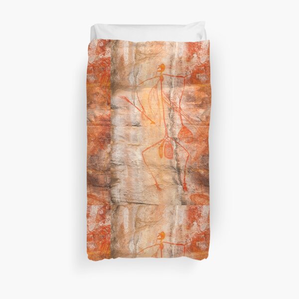 Aboriginal Rock Art -Ubirr Rock, Australia Duvet Cover