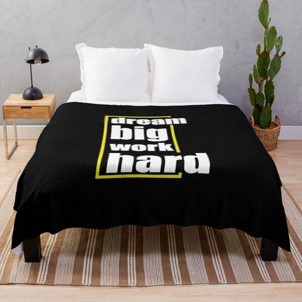 Artikelvorschau, Dream Big Work Hard - Motivationszitate entworfen und verkauft von anjanaartz.