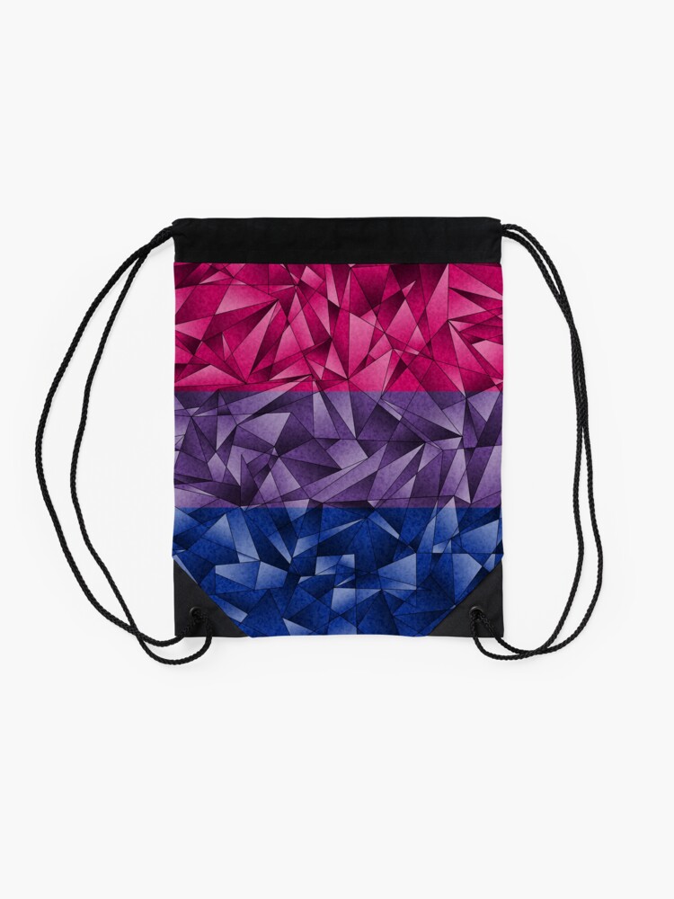 Alternate view of Abstract Bisexual Flag Drawstring Bag