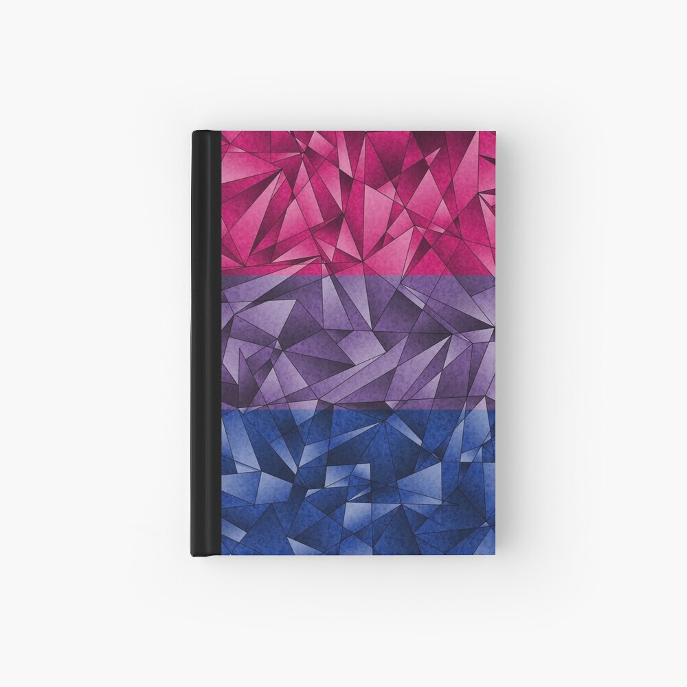 Abstract Bisexual Flag Hardcover Journal