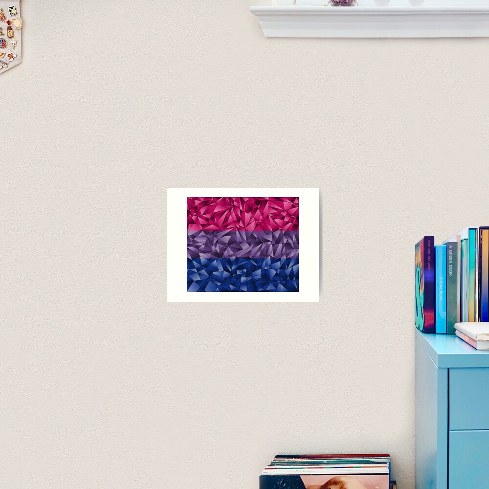 Abstract Bisexual Flag Art Print