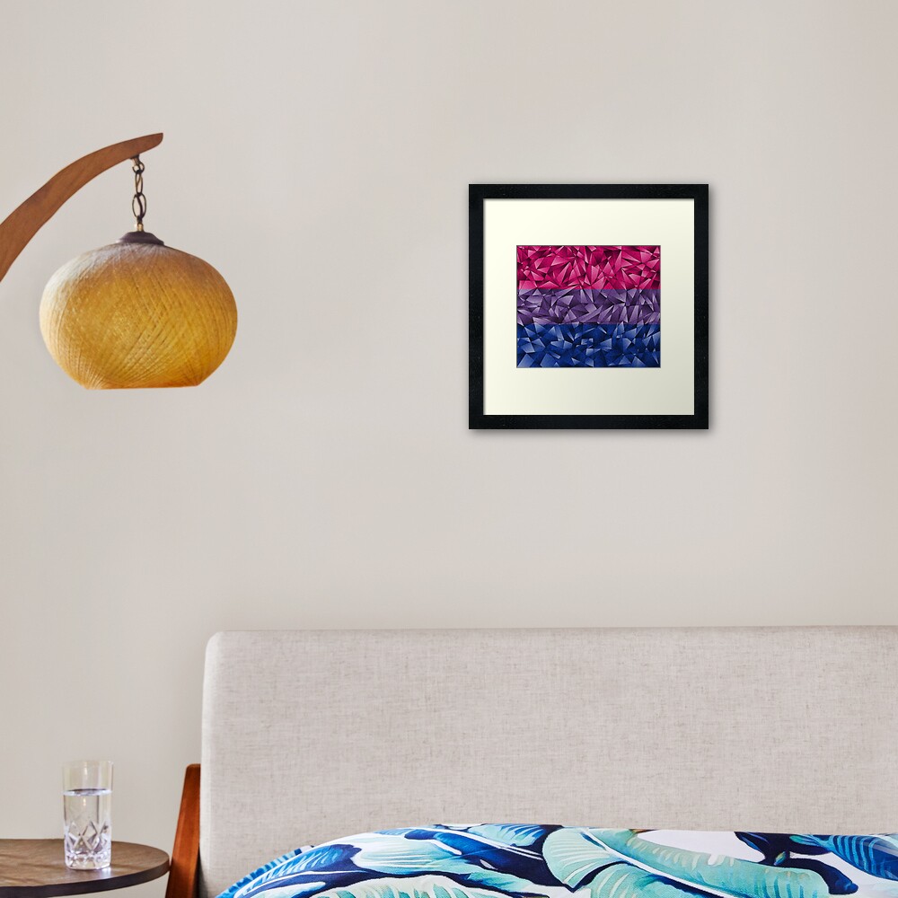 Abstract Bisexual Flag Framed Art Print