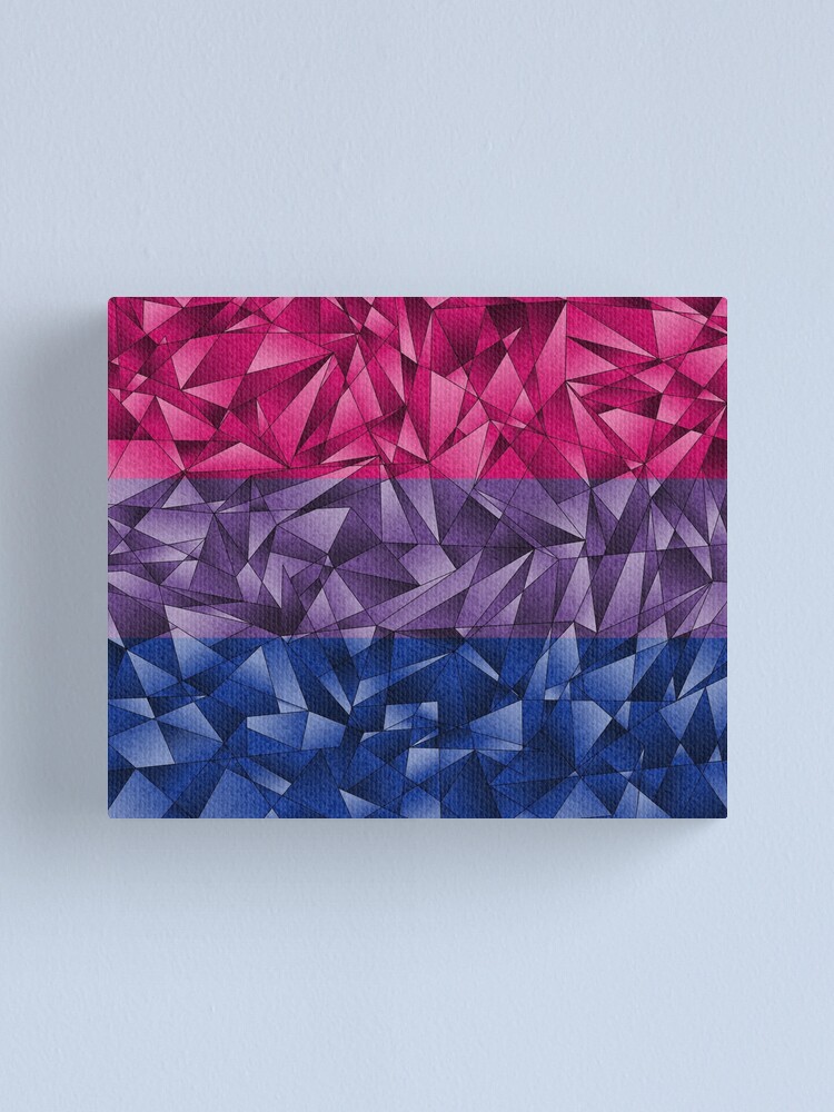 Alternate view of Abstract Bisexual Flag Canvas Print