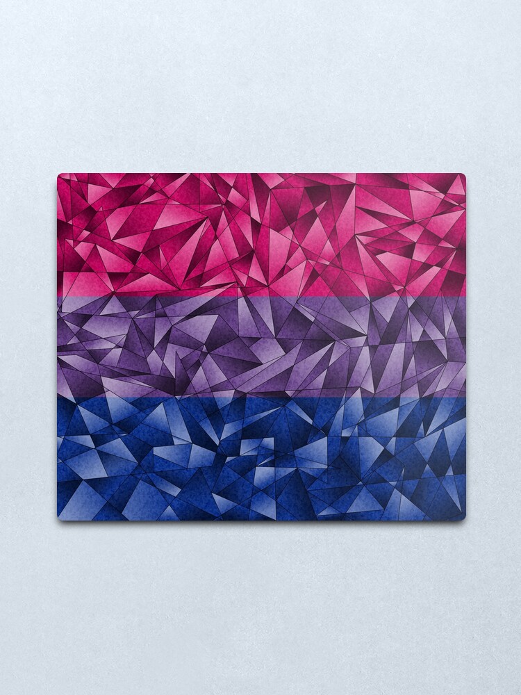 Alternate view of Abstract Bisexual Flag Metal Print