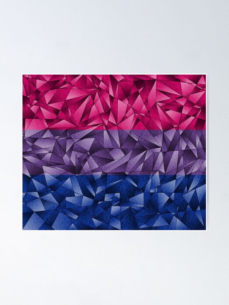 Alternate view of Abstract Bisexual Flag Poster