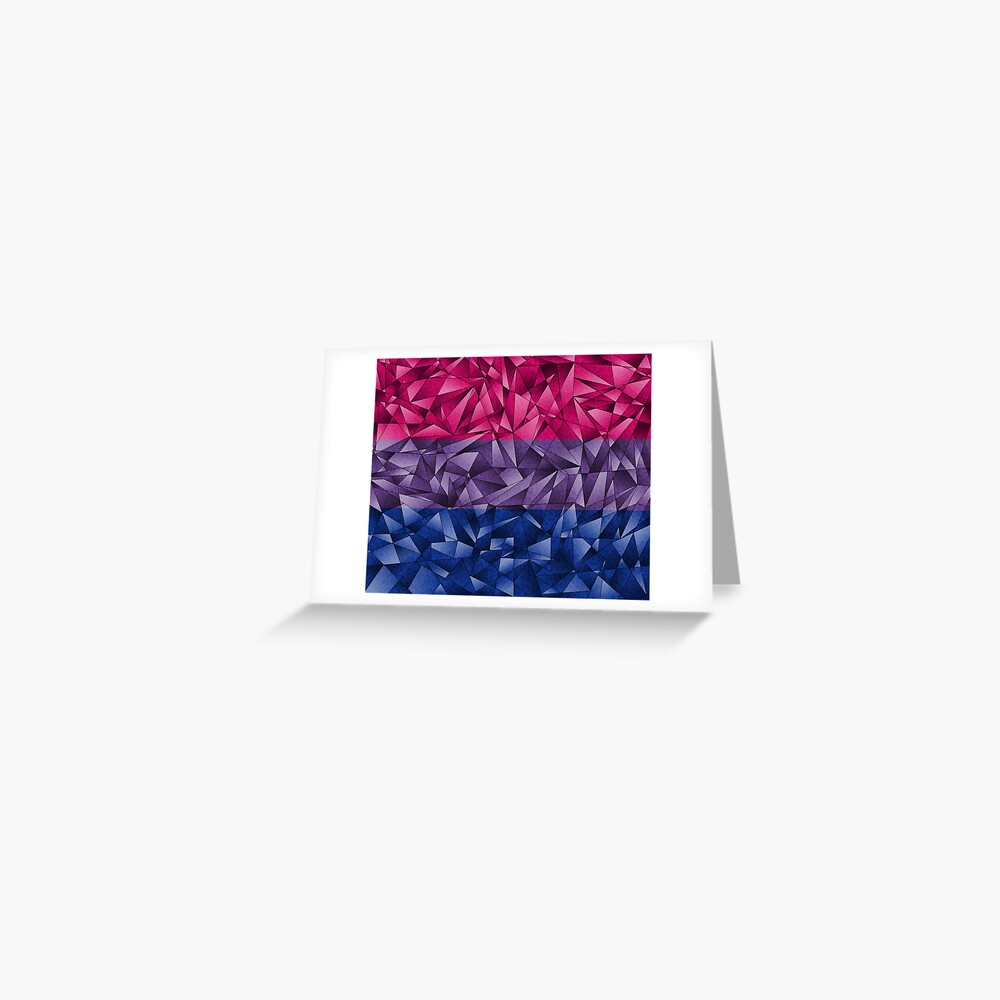Abstract Bisexual Flag Greeting Card
