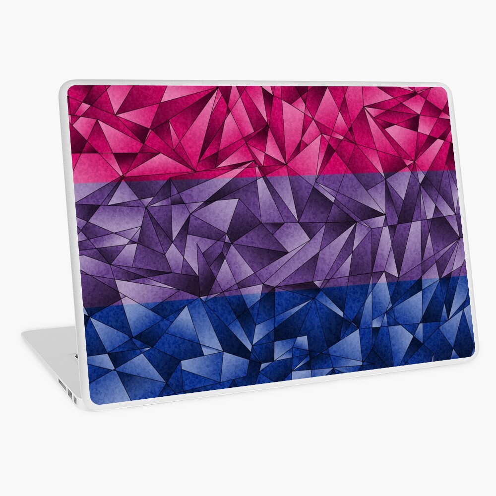 Abstract Bisexual Flag Laptop Skin