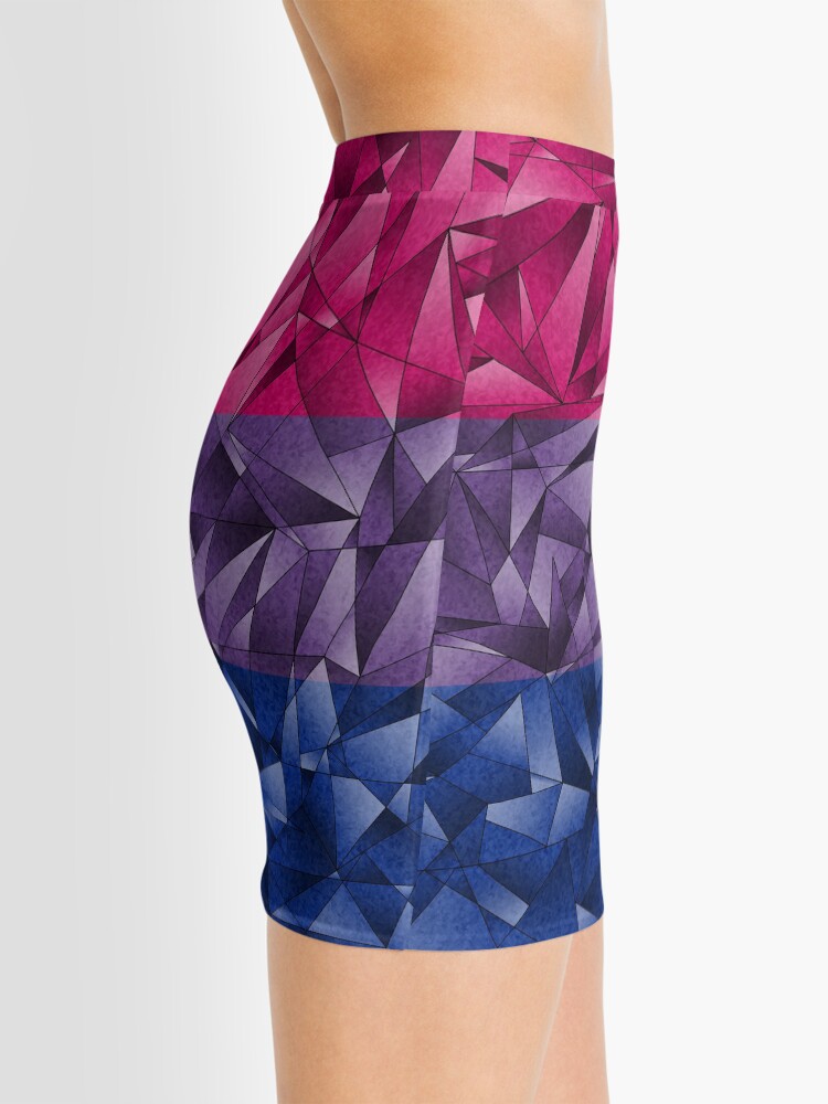 Alternate view of Abstract Bisexual Flag Mini Skirt