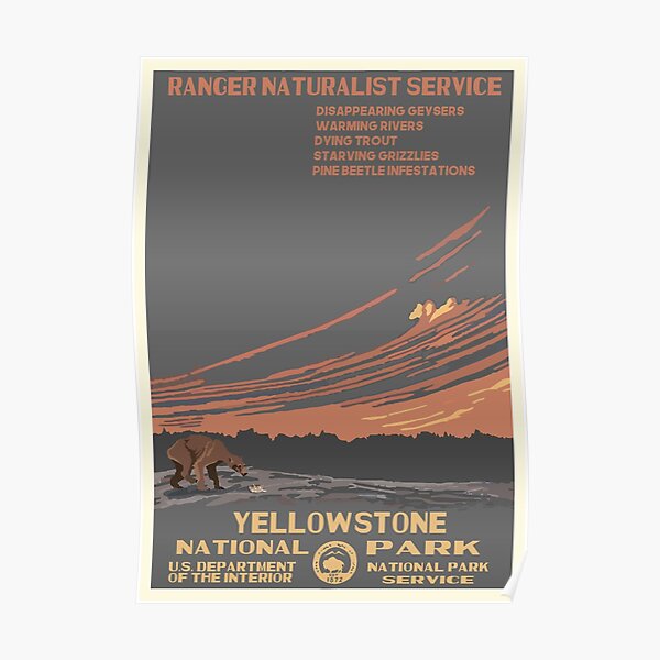 National Parks 2050: Yellowstone Poster