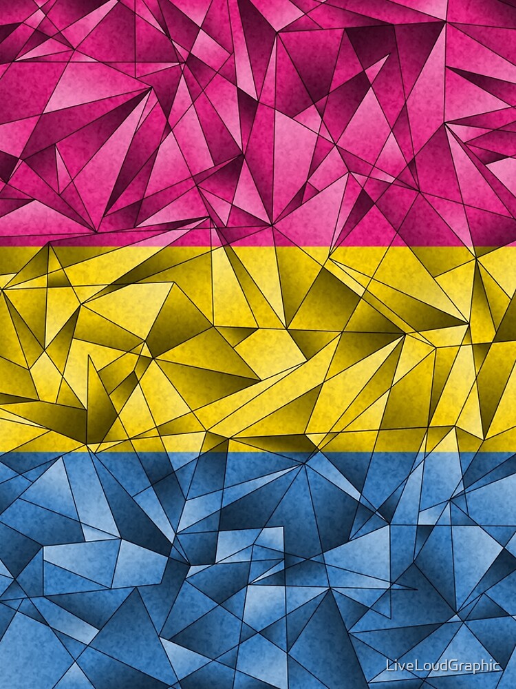 Abstract Pansexual Flag by LiveLoudGraphic