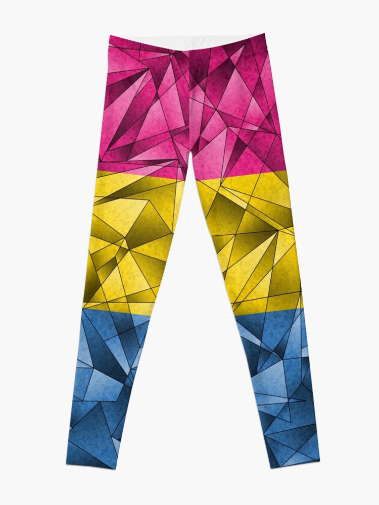 Alternate view of Abstract Pansexual Flag Leggings