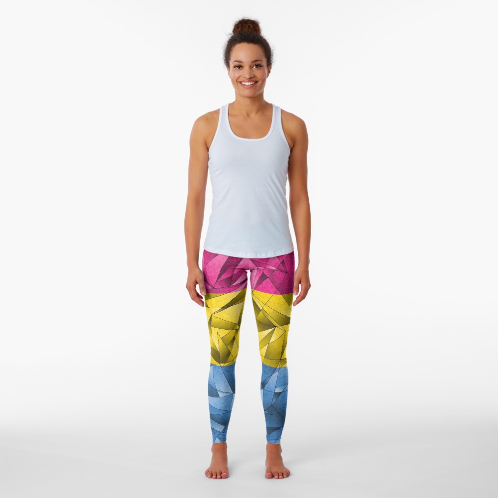Abstract Pansexual Flag Leggings