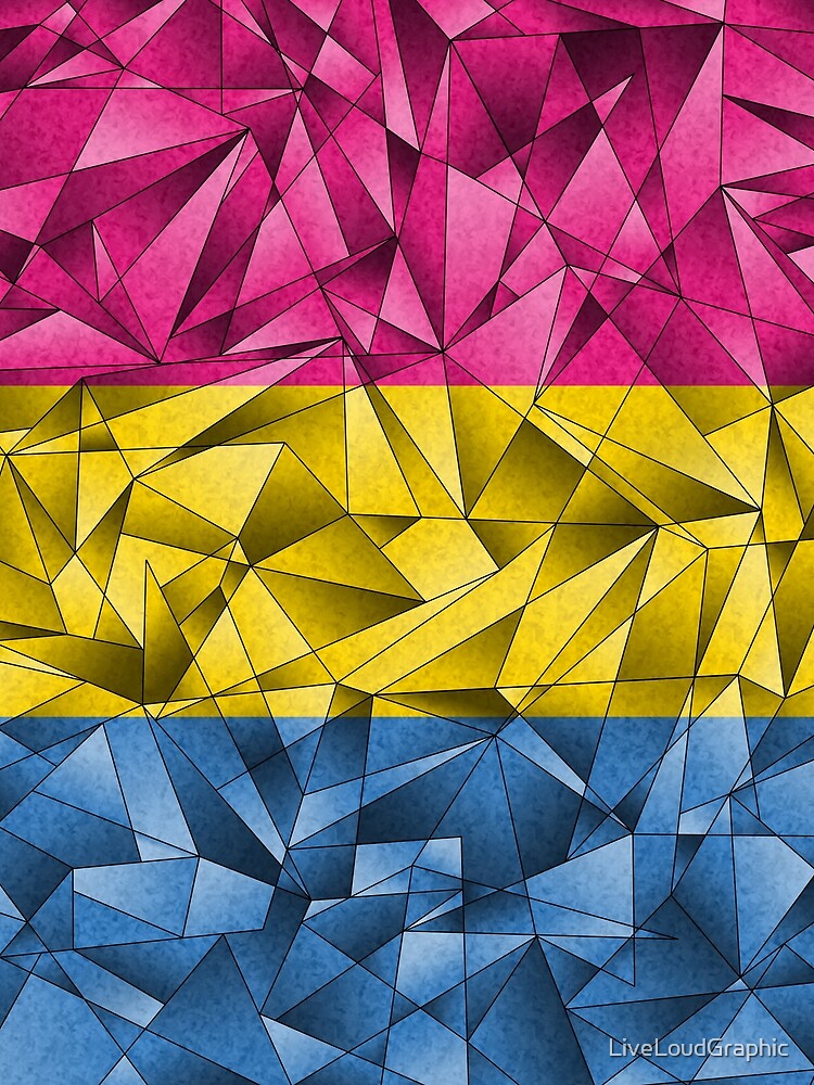 Abstract Pansexual Flag by LiveLoudGraphic
