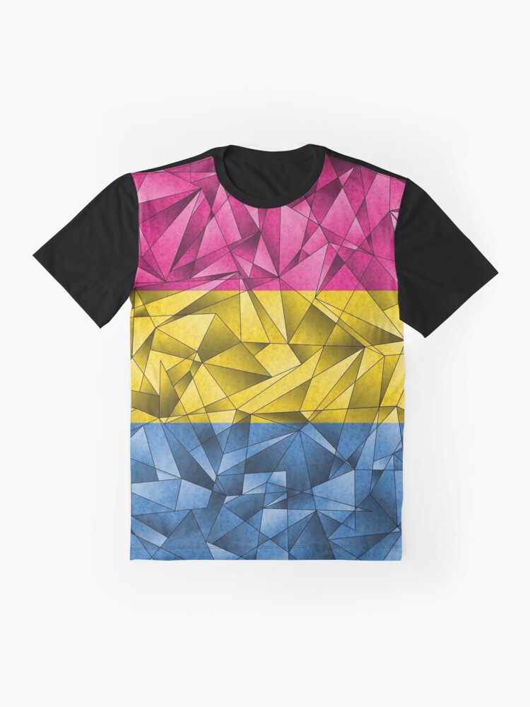 Alternate view of Abstract Pansexual Flag Graphic T-Shirt