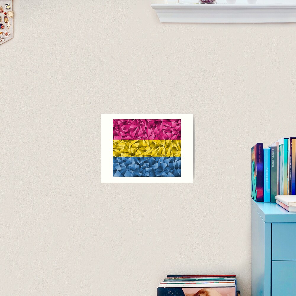 Abstract Pansexual Flag Art Print