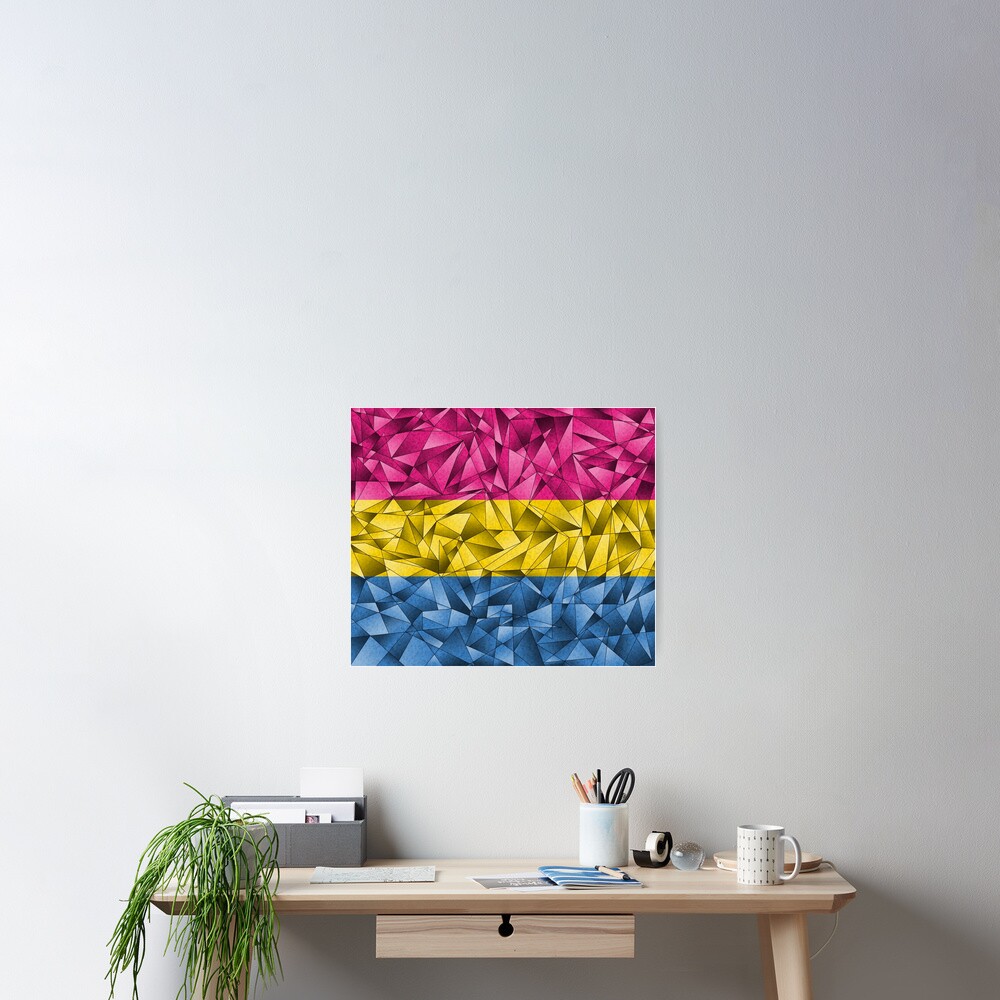 Abstract Pansexual Flag Poster