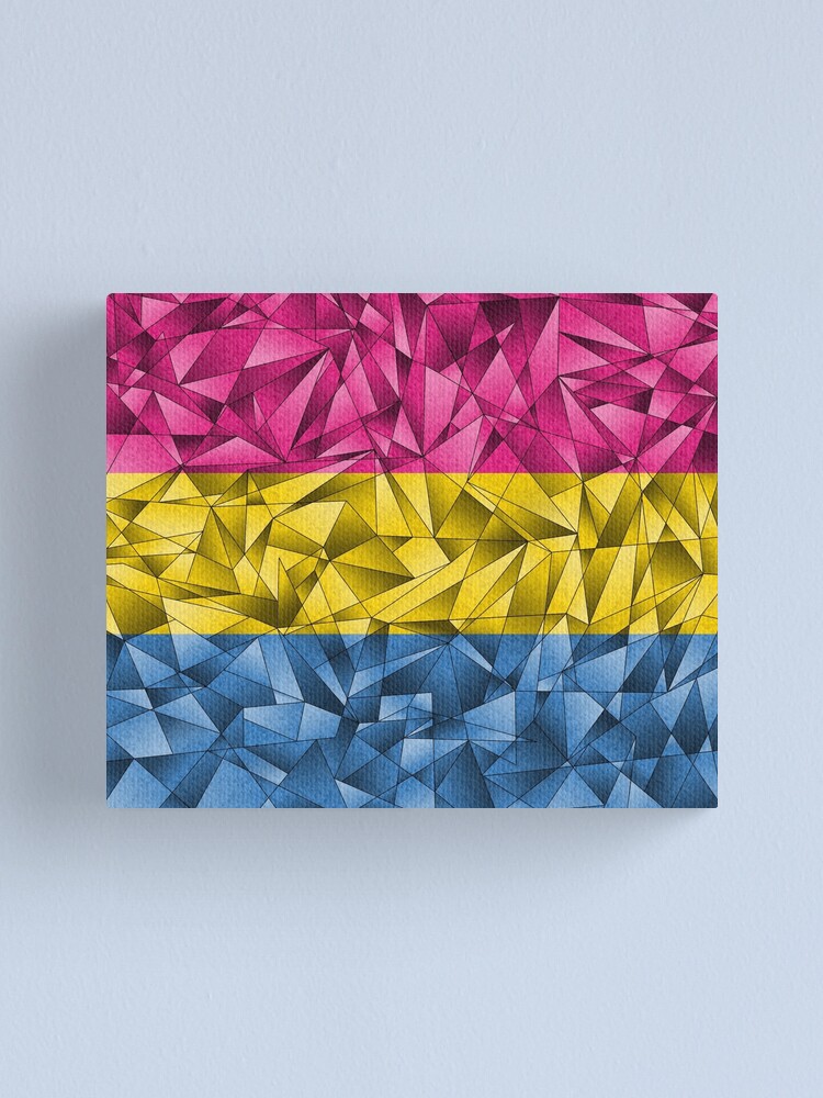 Alternate view of Abstract Pansexual Flag Canvas Print