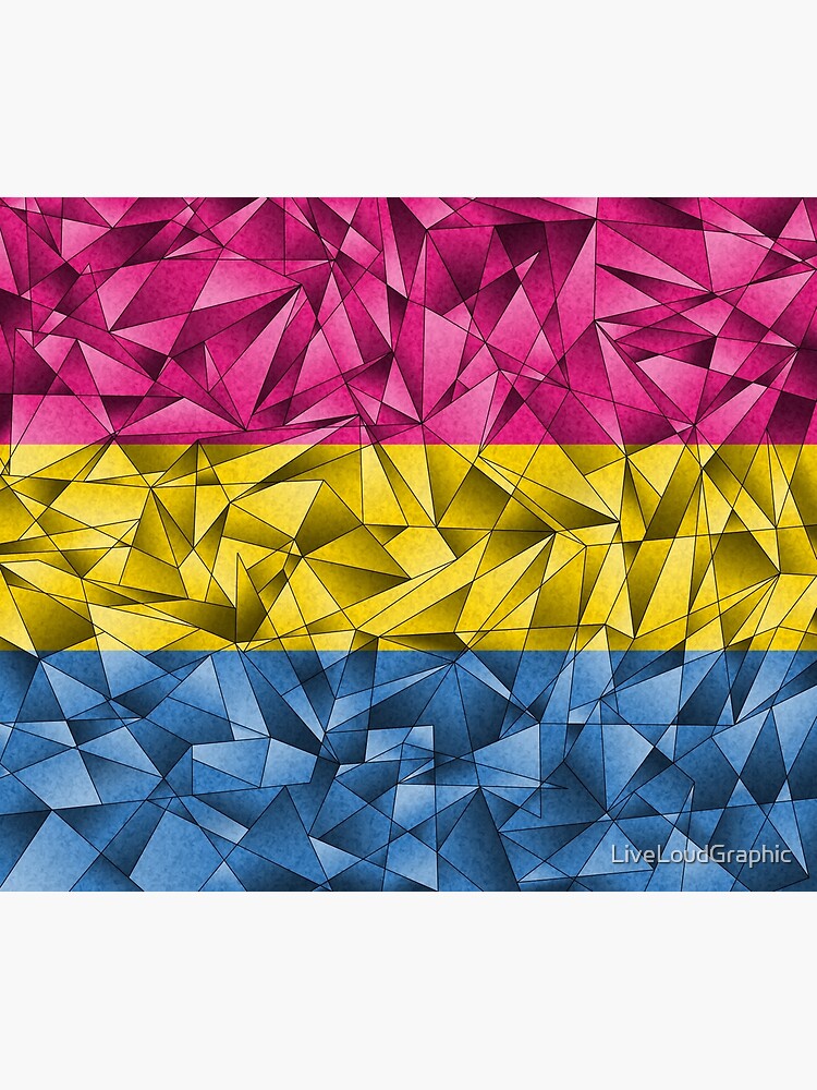 Abstract Pansexual Flag by LiveLoudGraphic